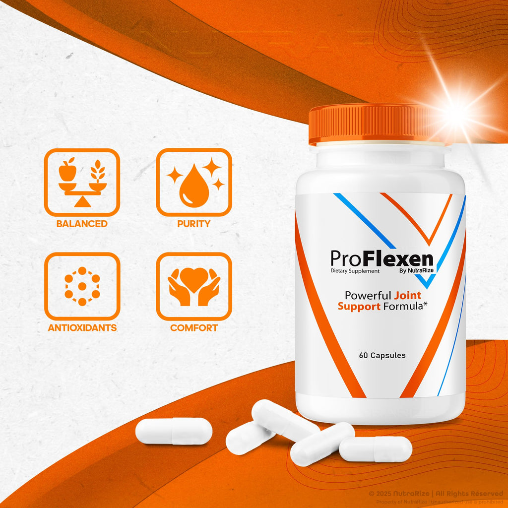 ProFlexen Capsules, ProFlexen Advanced Joint Support Formula, ProFlexen Collagen Support Pills, All Natural Supplement for Healthy and Flexible Joints, Official Pro Flexen Joint Reviews (60 Capsules) - TrustMedUSA