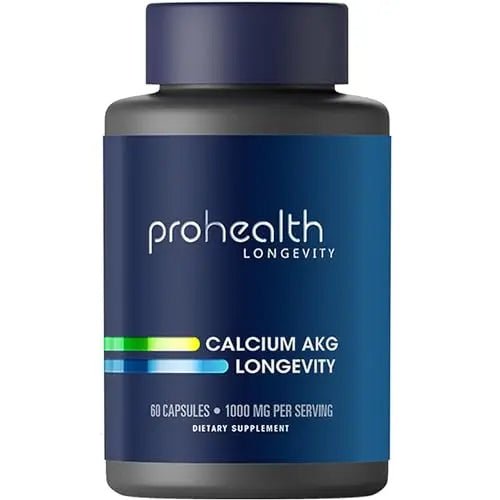 ProHealth Calcium AKG Longevity (Alpha Ketoglutarate) (1,000 mg per 2 Capsule Serving - TrustMedUSA