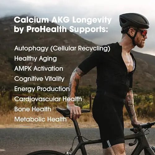 ProHealth Calcium AKG Longevity (Alpha Ketoglutarate) (1,000 mg per 2 Capsule Serving - TrustMedUSA
