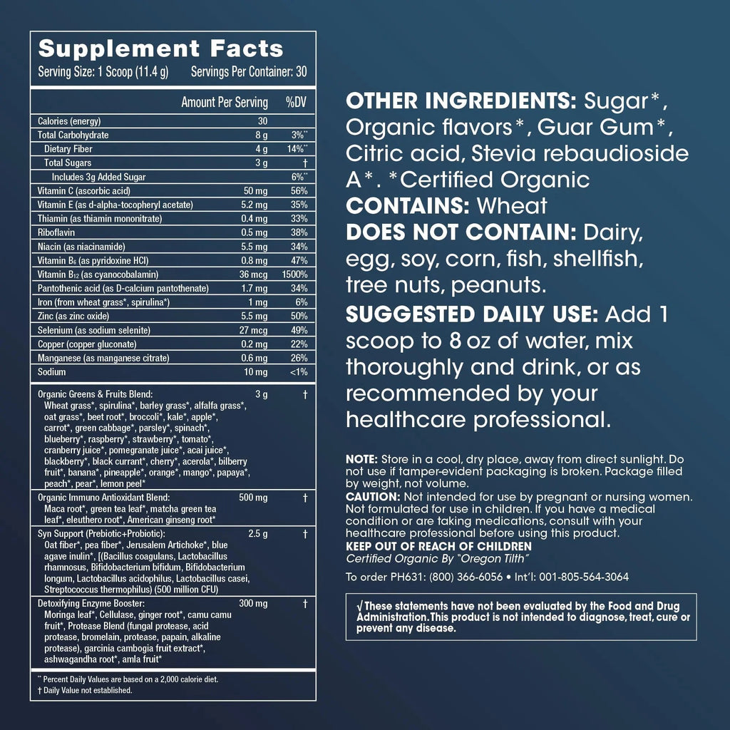 ProHealth Longevity Greens- Delicious Organic Healthy Greens for Energy & Aging - TrustMedUSA