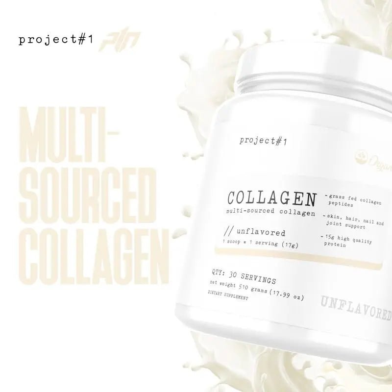 Project 1 Nutrition Multi-Sourced Collagen Powder | Grass-Fed Peptides for Skin, Hair - TrustMedUSA