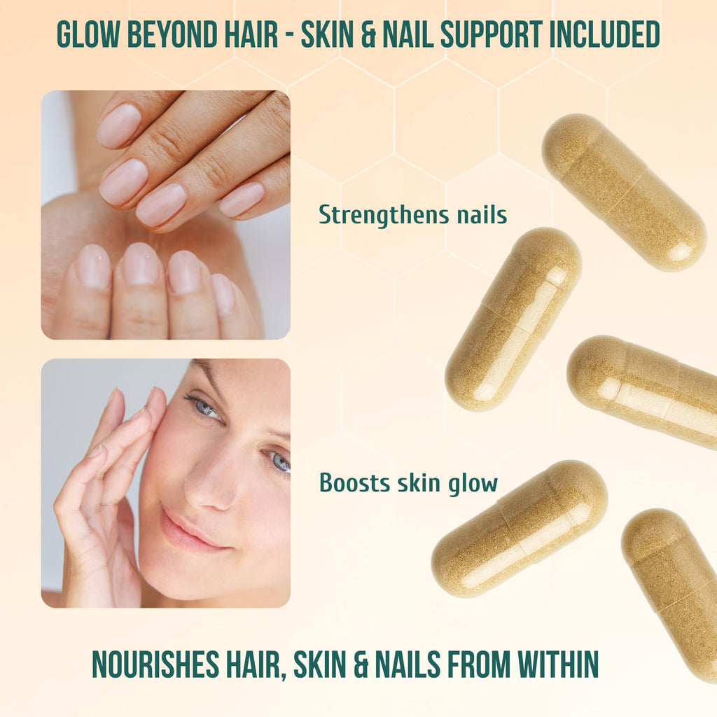 Project Anti-Aging Menopause Hair Don’t Care – Hair Growth Vitamins for Women 40+ to Support Thinning, Volume, Skin & Nails – Nutrient-Rich Supplement for Stronger, Fuller – Visible Results - TrustMedUSA
