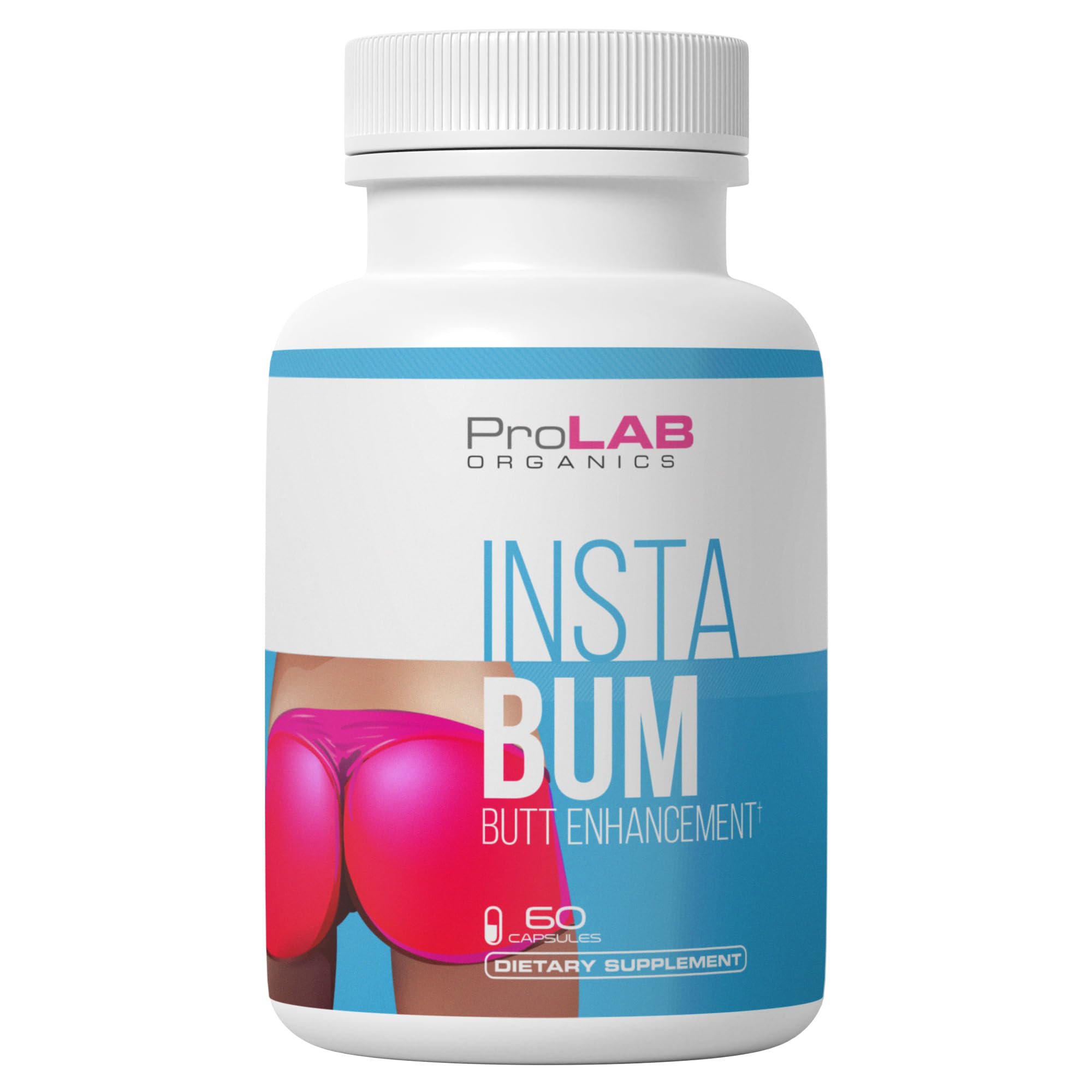 ProLab Organics InstaBum Bum Enhancement Pills – Lift, Shape, and Fill Glutes – Fast Growth for Bigger Butt and Hips – No Gummies. Visible Results in 1-2 Weeks - TrustMedUSA