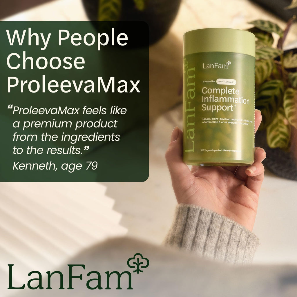 ProleevaMax Nutraceuticals Supplement – Nerve, Muscle & Joint Support with Turmeric Curcumin, Resveratrol, Ginseng & Boswellia, 13 Natural Ingredients, 120 Capsules - TrustMedUSA
