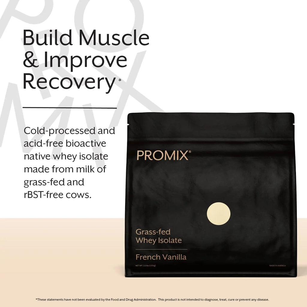 Promix Whey Protein Isolate Powder - Grass-Fed & 100% All Natural - ­Post Workout - TrustMedUSA