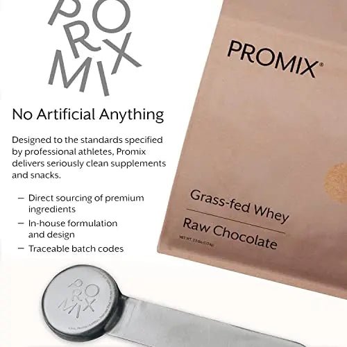 Promix Whey Protein Powder, Raw Chocolate - 2.5lb Bulk - Grass-Fed & 100% All - TrustMedUSA