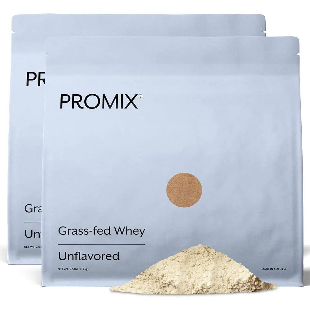 Promix Whey Protein Powder, Unflavored - 5lb Bulk - Grass-Fed & 100% All Natural - TrustMedUSA