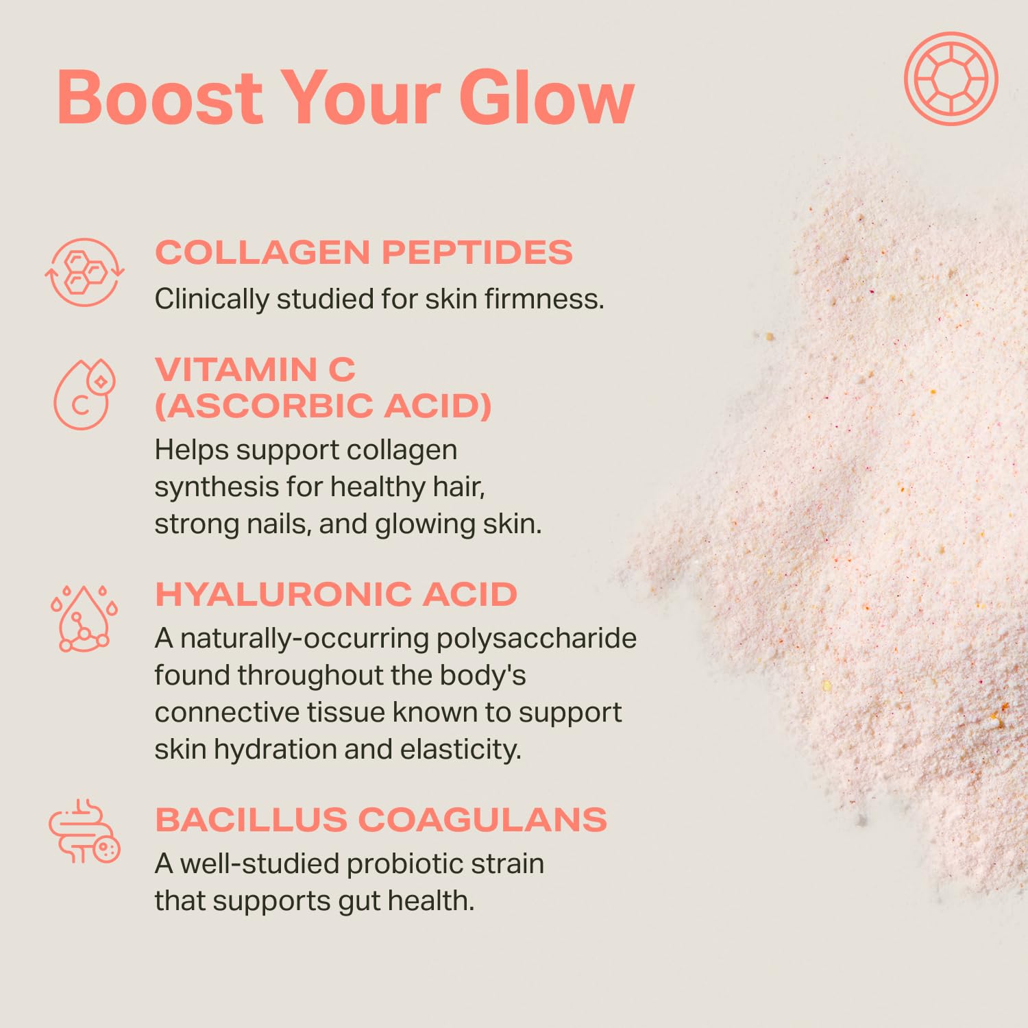 Proper, The Corals Daily Glow Beauty Blend - Nutrient Dense Superfood Powder with Collagen Peptides, Hyaluronic Acid Powder, Vitamin C, and MSM. Hair, Skin, Nail Vitamin Supplement for Women & Men - TrustMedUSA