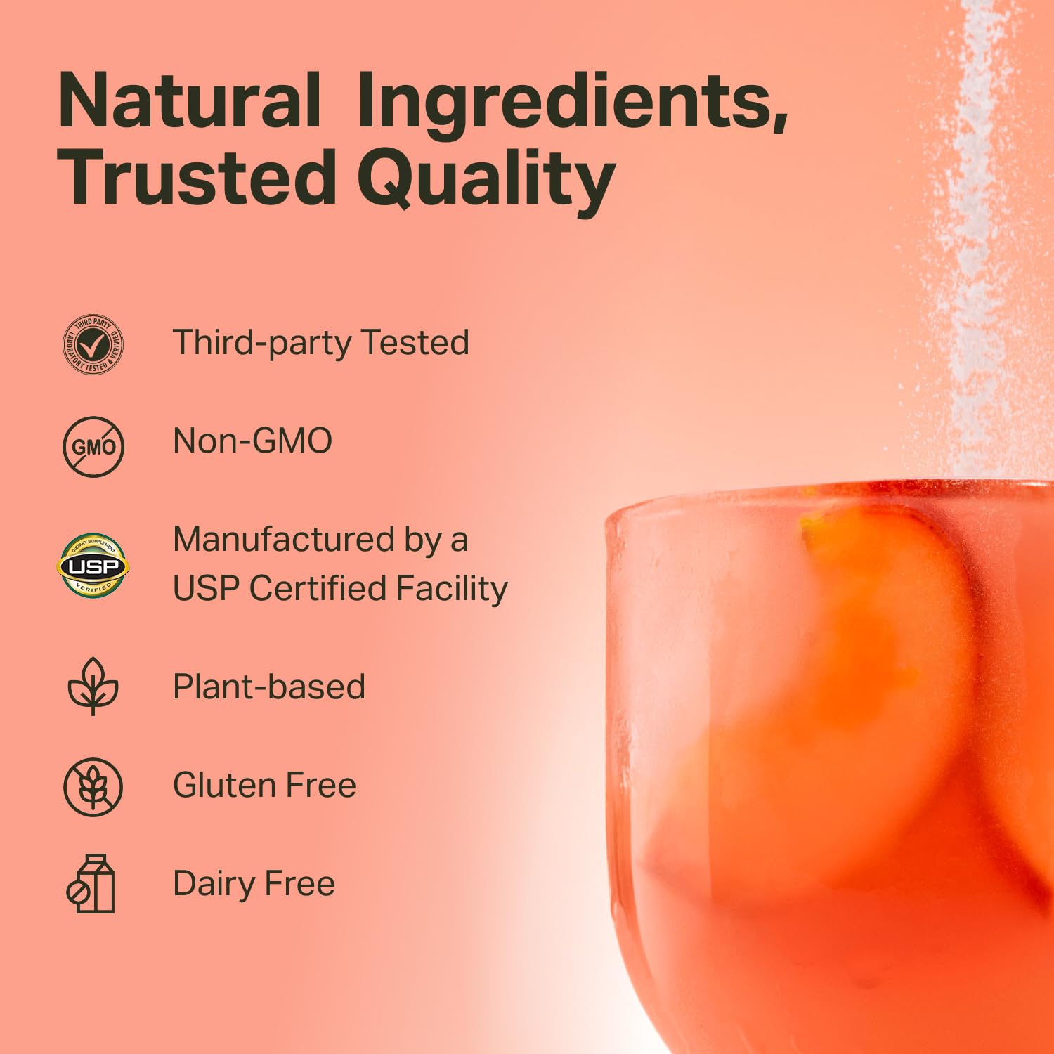 Proper, The Corals Daily Glow Beauty Blend - Nutrient Dense Superfood Powder with Collagen Peptides, Hyaluronic Acid Powder, Vitamin C, and MSM. Hair, Skin, Nail Vitamin Supplement for Women & Men - TrustMedUSA
