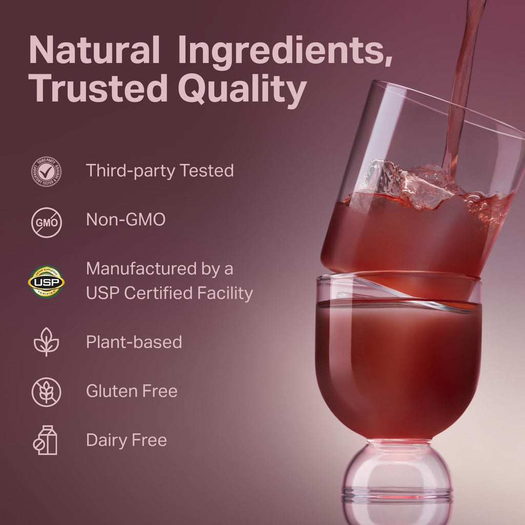 Proper, The Purples Nutrient-Dense Superfood Powder - Antioxidant Supplement and Cellular Support – Acai, Amla, Blueberry, Vitamin C, B Vitamins & More - Enhanced with Prebiotic Fiber & Probiotics - TrustMedUSA