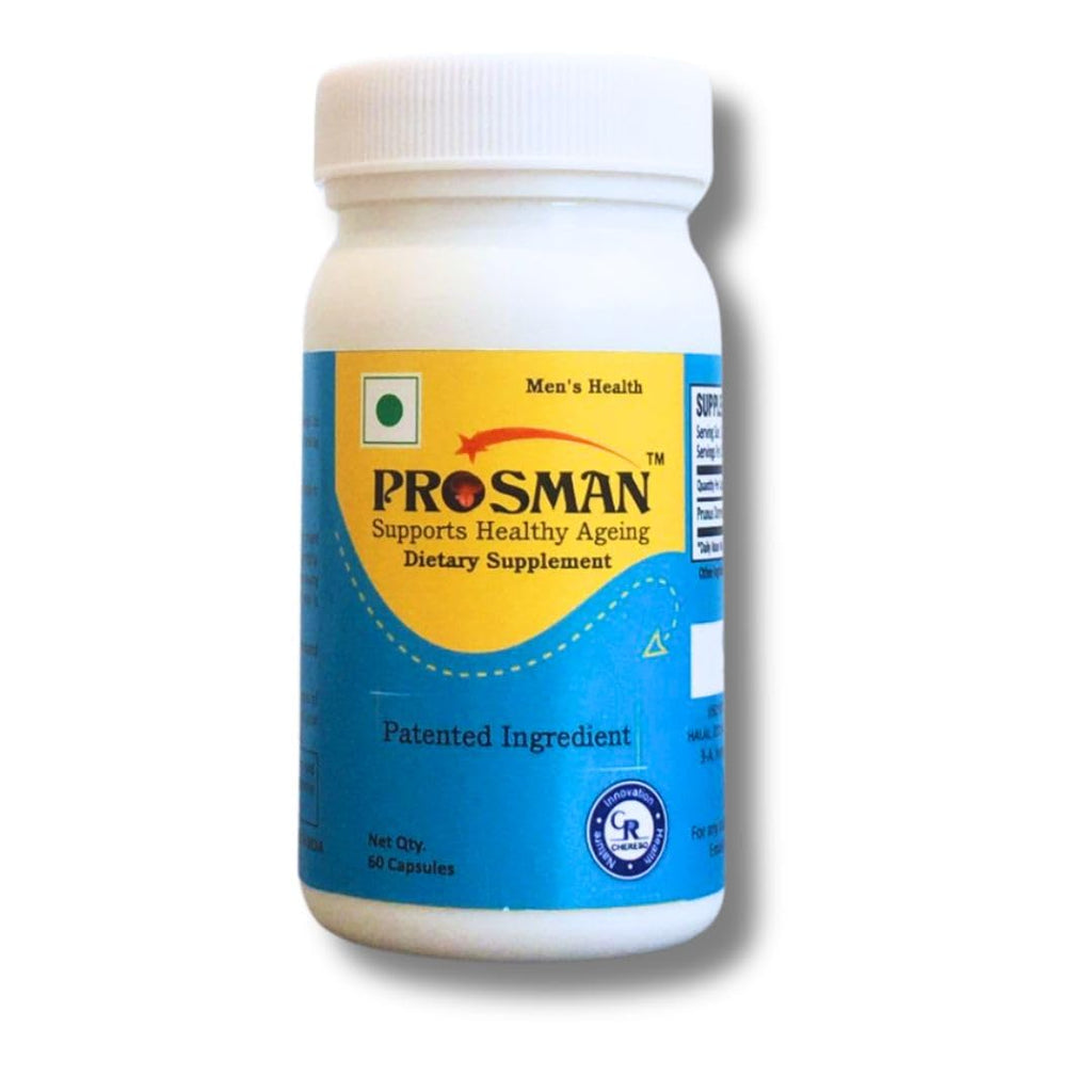Prosman Supplement - Supports Healthy ageing & Improves Urinary Function | Patented Ingredient | Prunus domestica/pygeum (1Pack- 60 Capsules) - TrustMedUSA