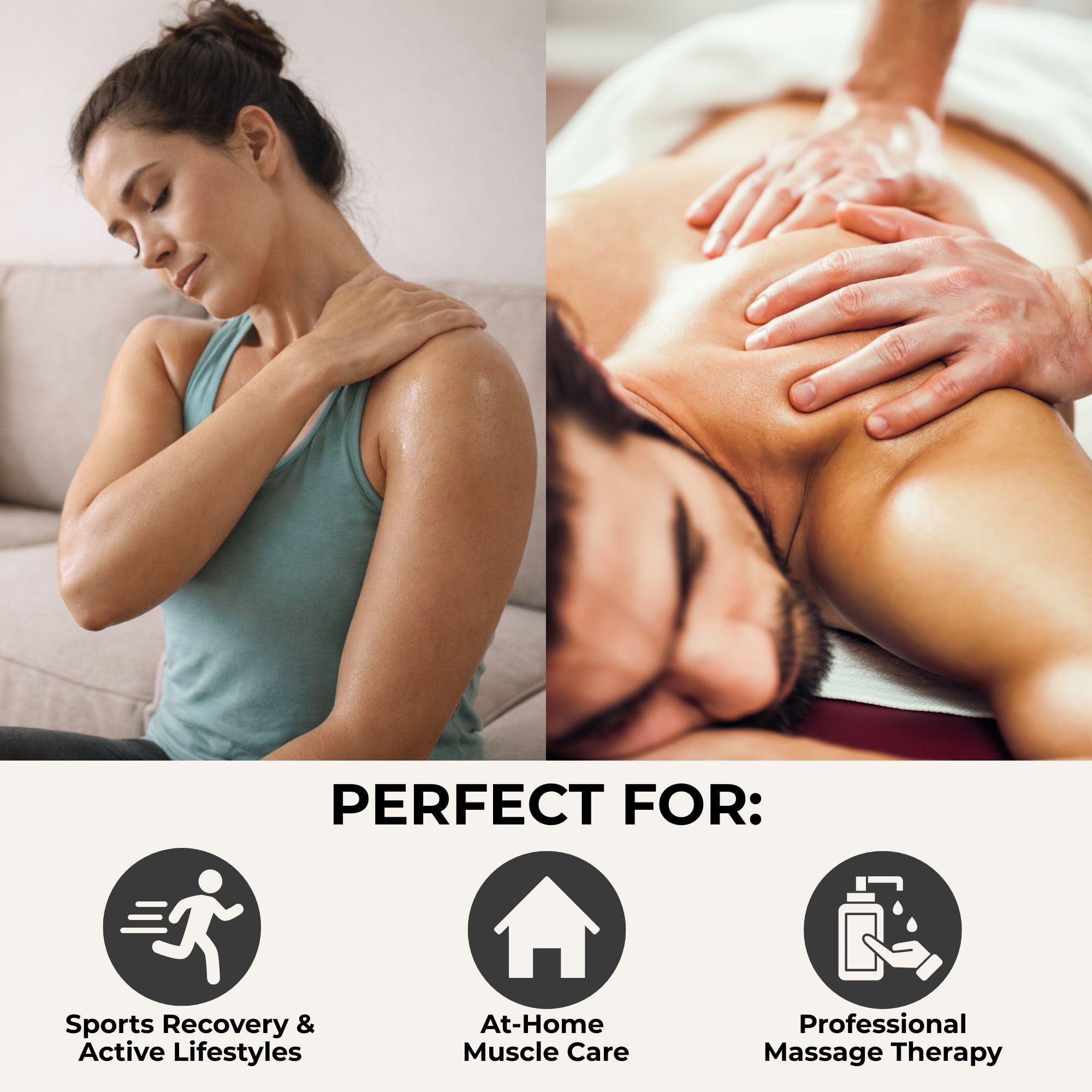 Prossage Heat Warming Relief Massage Oil for Therapuetic Massages, Deep Tissue Massages, and Aromatherapy, Topical Reliever, 32 Ounce Bottle - TrustMedUSA