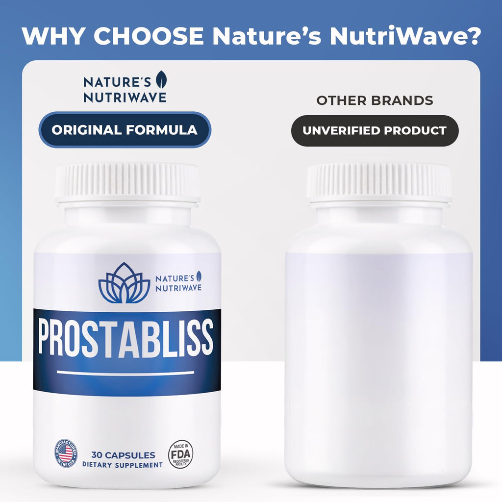 Prostabliss – 100% Natural Herbal Supplement with Zinc, Green Tea, Milk Thistle & Ginseng – Made in USA – 30 Capsules, 1 Month Supply - TrustMedUSA