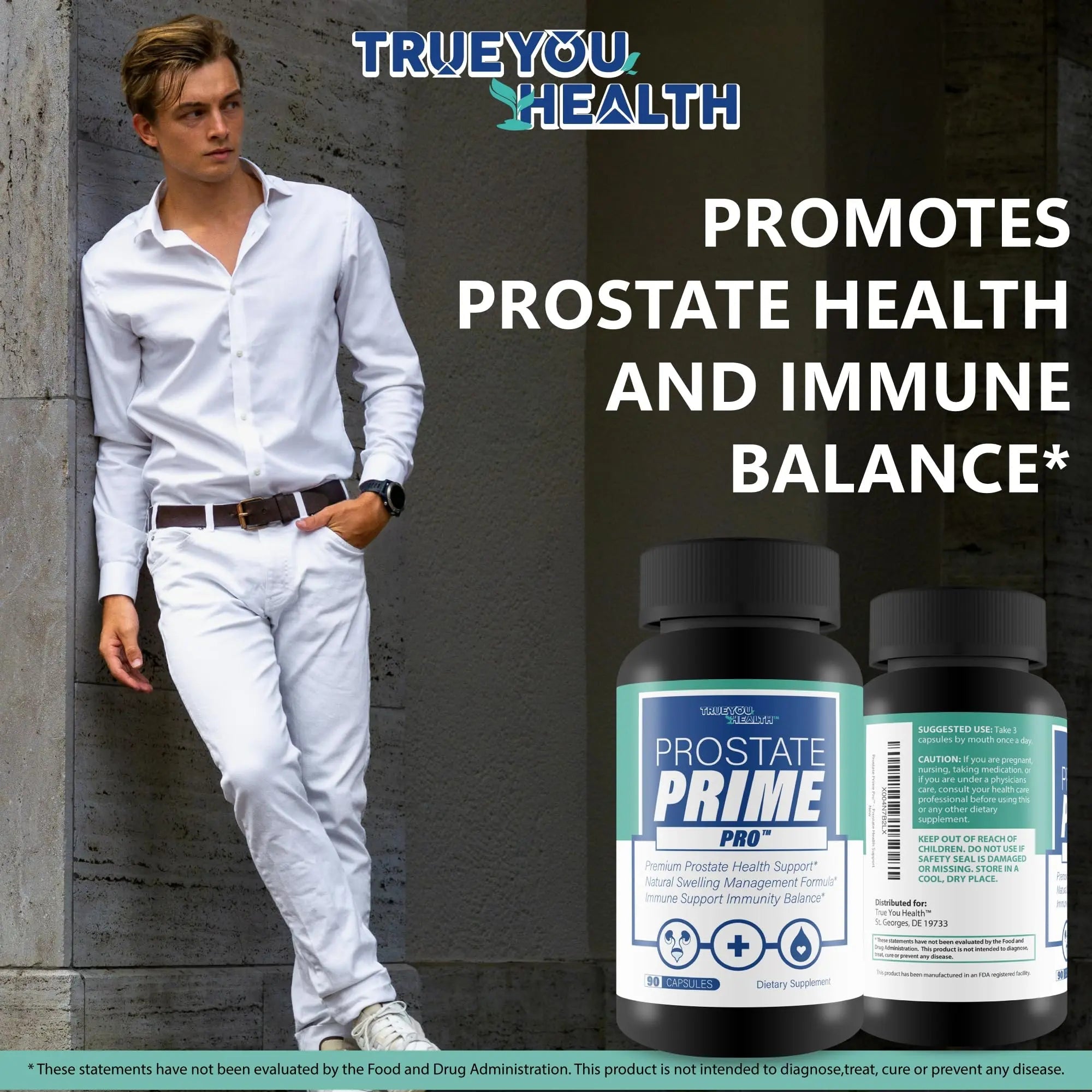 Prostate Prime Pro - Improved Formula - Our Best Prostate Support Supplement For Men’s Health - Natural Prostatitis Prostate Health - Natural Prostate Remedies - Men Prostate Vitamin Prostaprime Pills - TrustMedUSA