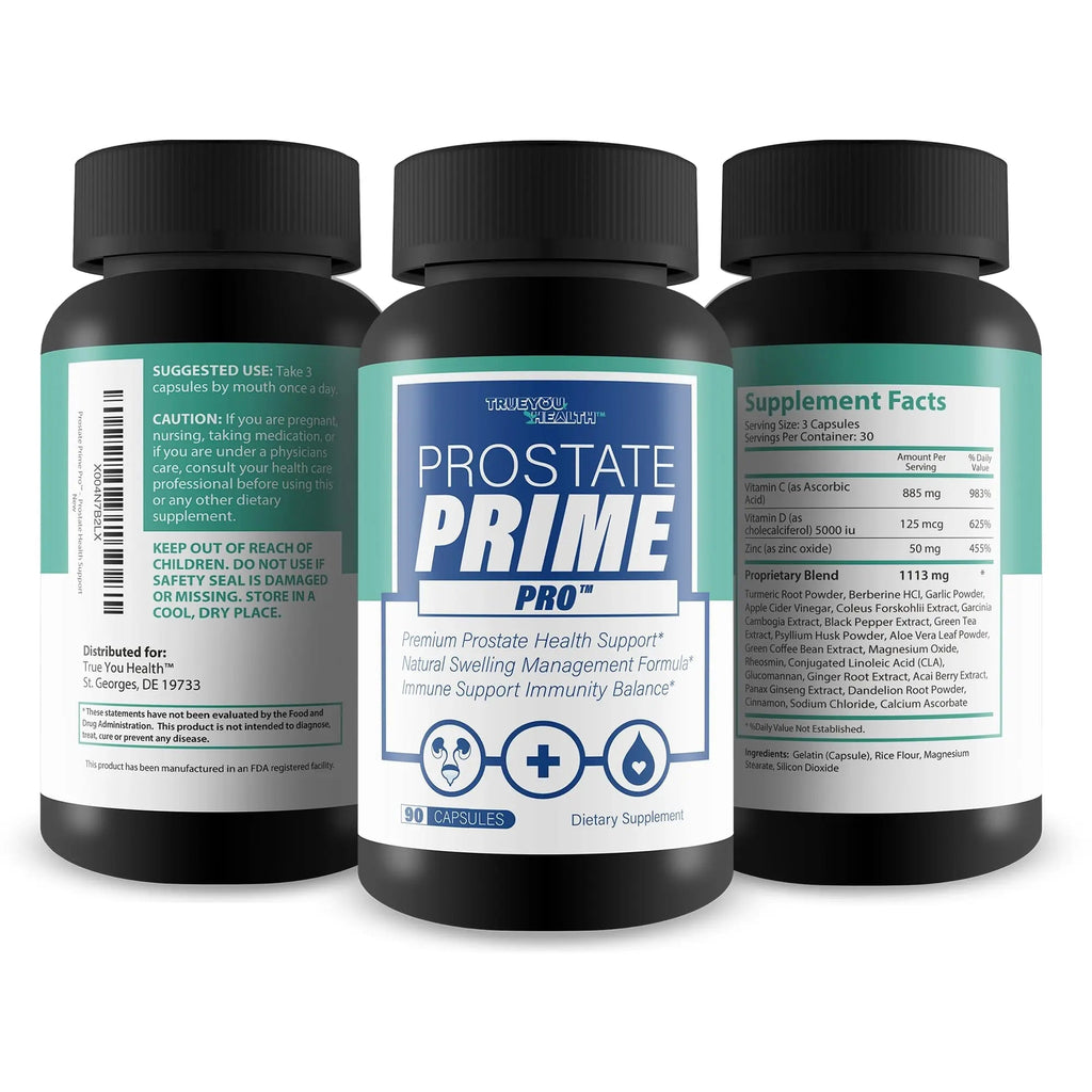 Prostate Prime Pro - Improved Formula - Our Best Prostate Support Supplement For Men’s Health - Natural Prostatitis Prostate Health - Natural Prostate Remedies - Men Prostate Vitamin Prostaprime Pills - TrustMedUSA