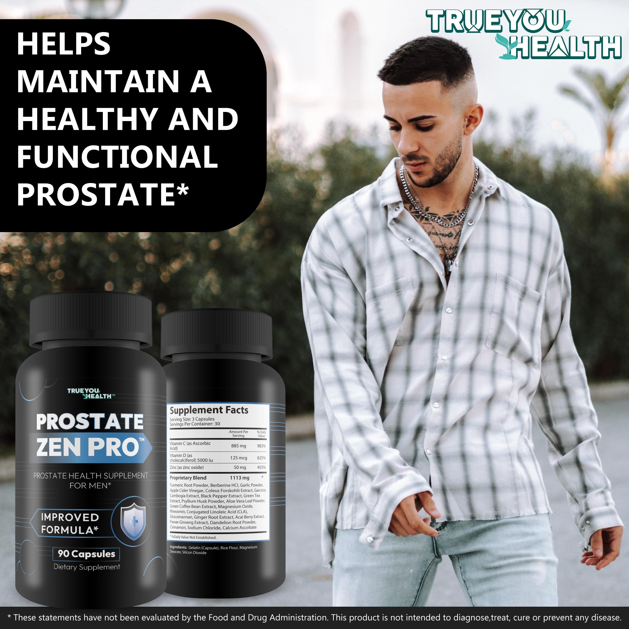 Prostate Zen Pro - Improved Formula - Our Best Prostate Health Supplement for Men - Our Best Prostate Support Supplement for Men’s Health - Natural Prostate Genix ProstaZen - TrustMedUSA