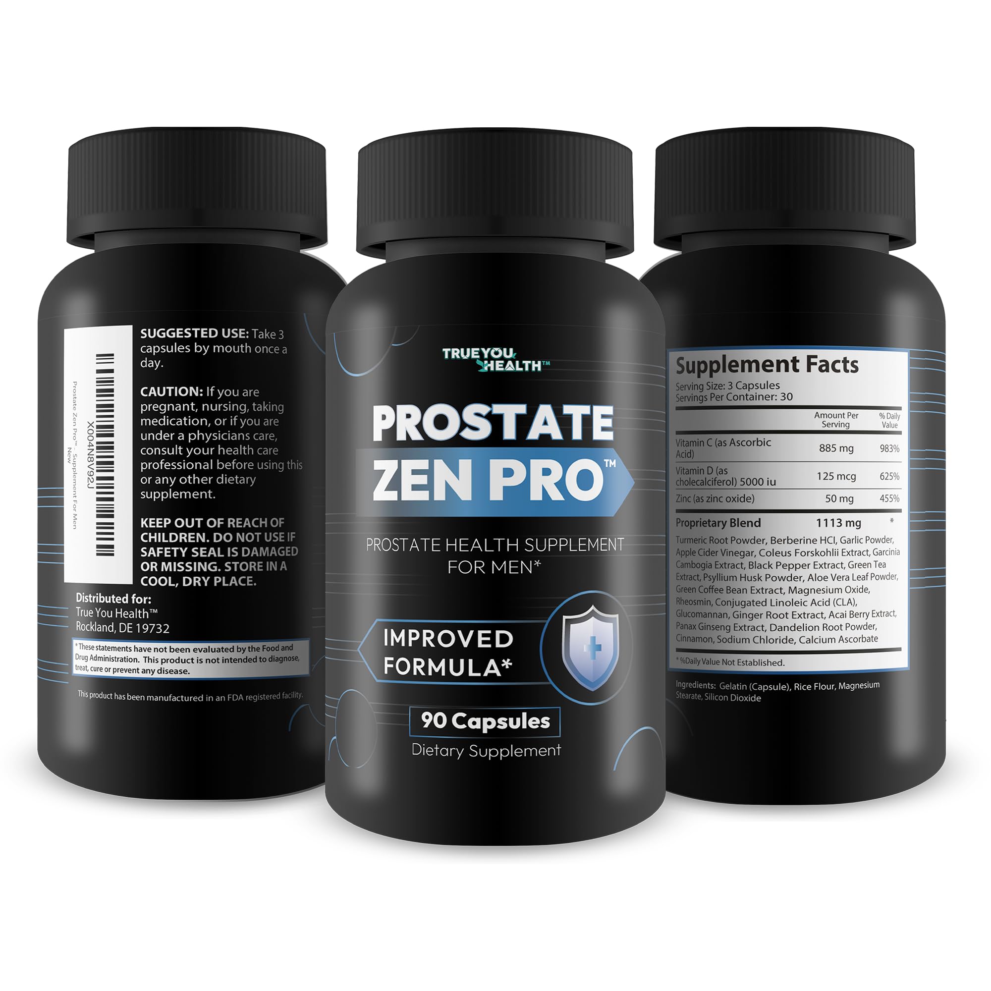 Prostate Zen Pro - Improved Formula - Our Best Prostate Health Supplement for Men - Our Best Prostate Support Supplement for Men’s Health - Natural Prostate Genix ProstaZen - TrustMedUSA