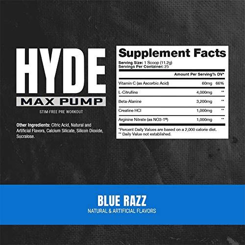 PROSUPPS Hyde Xtreme Blue Razz and Hyde Max Pump Blue Raspberry Bundle - TrustMedUSA