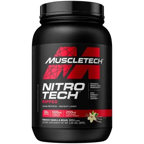 Protein Powder for Weight Loss - MuscleTech Nitro-Tech Ripped - Whey Protein Powder - TrustMedUSA