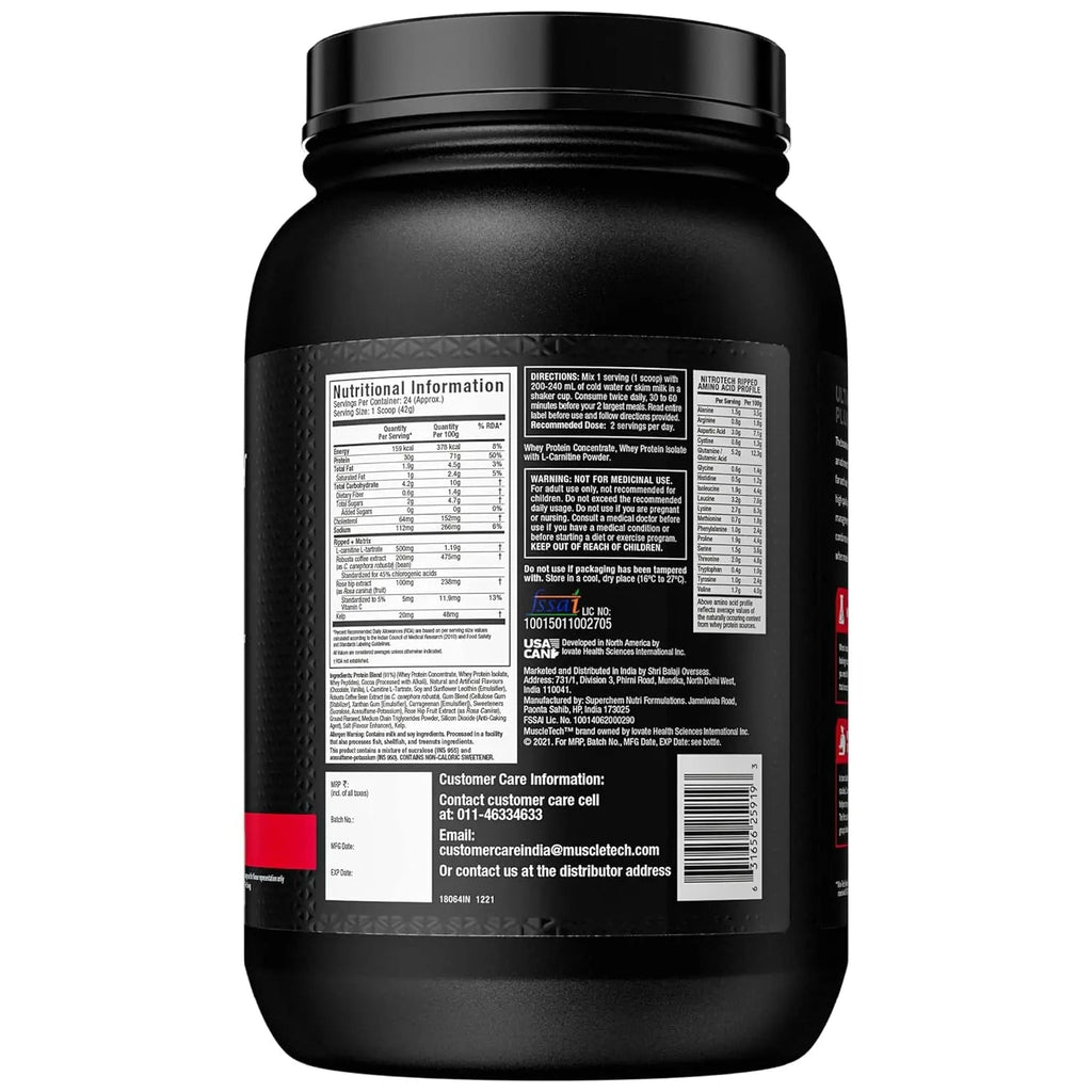 Protein Powder for Weight Loss |MuscleTech Nitro-Tech Ripped |Whey Protein Powder - TrustMedUSA