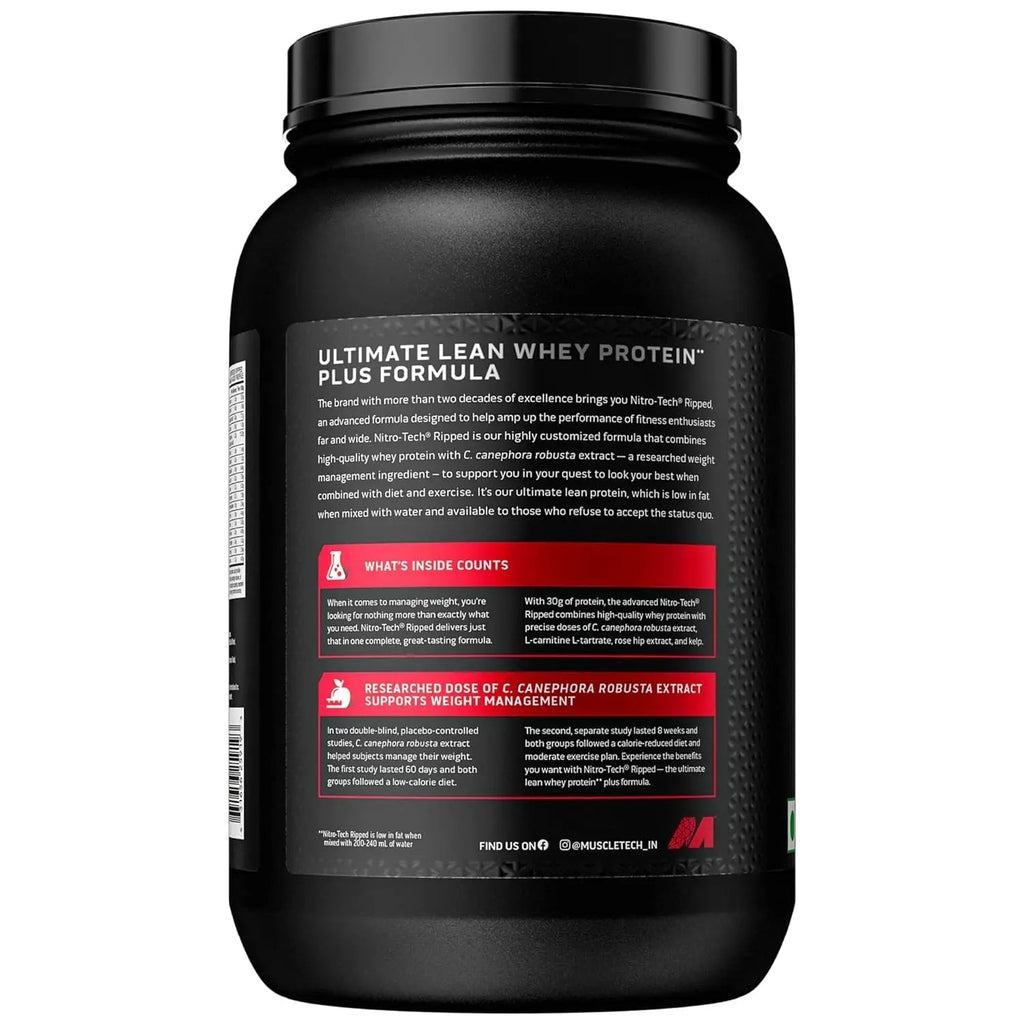 Protein Powder for Weight Loss |MuscleTech Nitro-Tech Ripped |Whey Protein Powder - TrustMedUSA