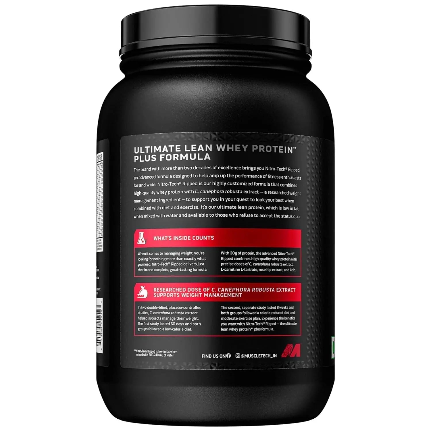 Protein Powder for Weight Loss |MuscleTech Nitro-Tech Ripped |Whey Protein Powder - TrustMedUSA