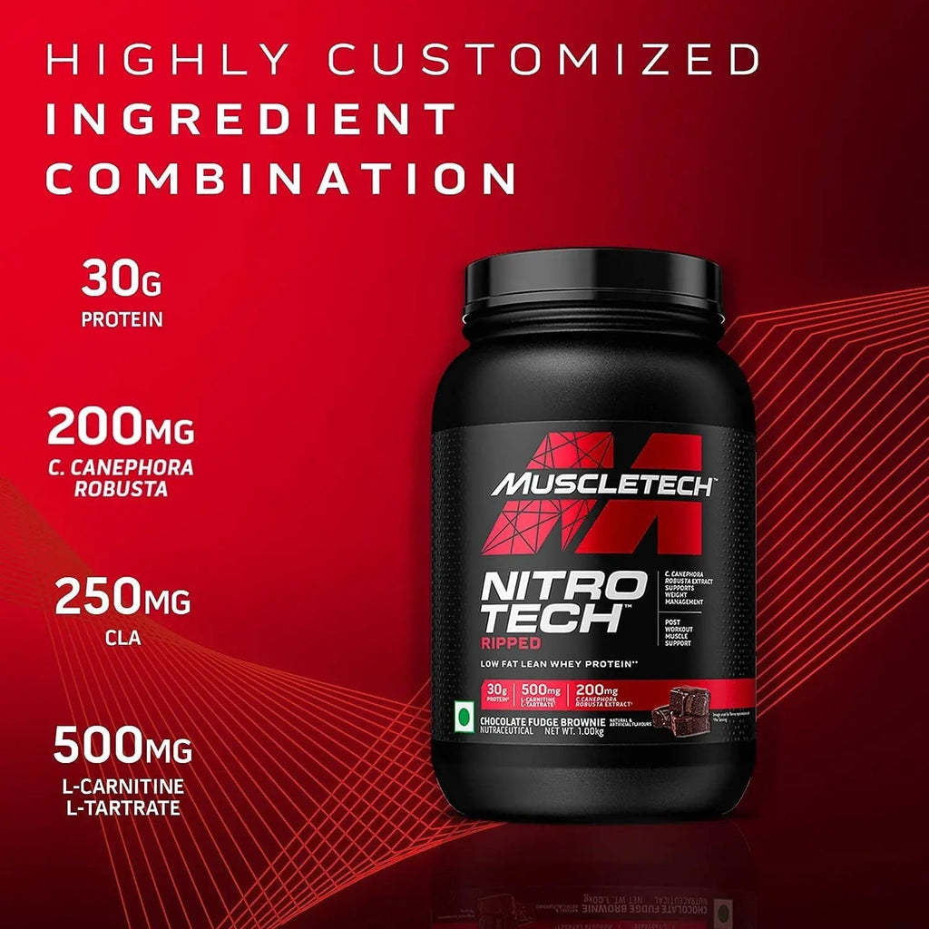 Protein Powder for Weight Loss |MuscleTech Nitro-Tech Ripped |Whey Protein Powder - TrustMedUSA