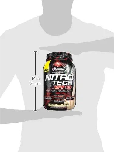 Protein Powder for Weight Loss - MuscleTech Nitro-Tech Ripped - Whey Protein Powder - TrustMedUSA