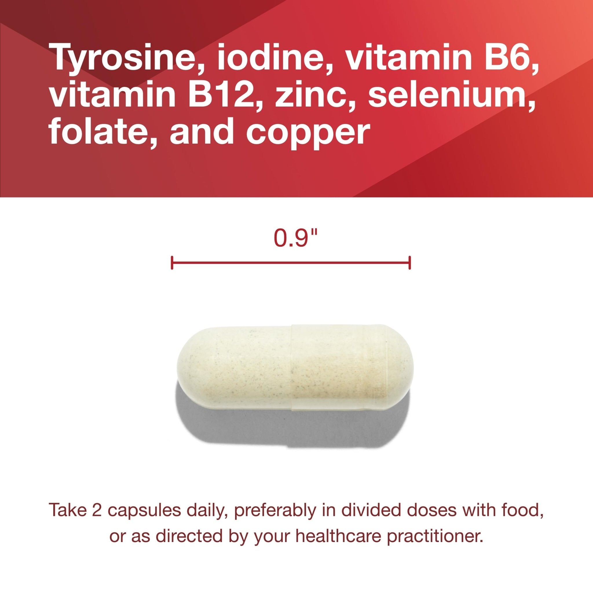 PROTOCOL FOR LIFE BALANCE Ortho Thyroid - Supports Healthy Thyroid Function* - with Ashwagandha, Zinc & Selenium - Non-GMO & Kosher - 90 Veg Capsules - TrustMedUSA
