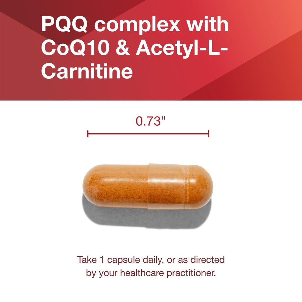 PROTOCOL FOR LIFE BALANCE PQQ Complex - Mitochondrial Health - with CoQ10 & L Carnitine - B Vitamin - Supplement for Energy - 30 Veg Caps - TrustMedUSA