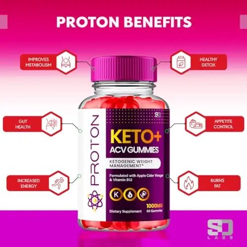 Proton Keto ACV Gummies Advanced Weight Loss 1000 MG, Proton Keto ACV Gummies - TrustMedUSA