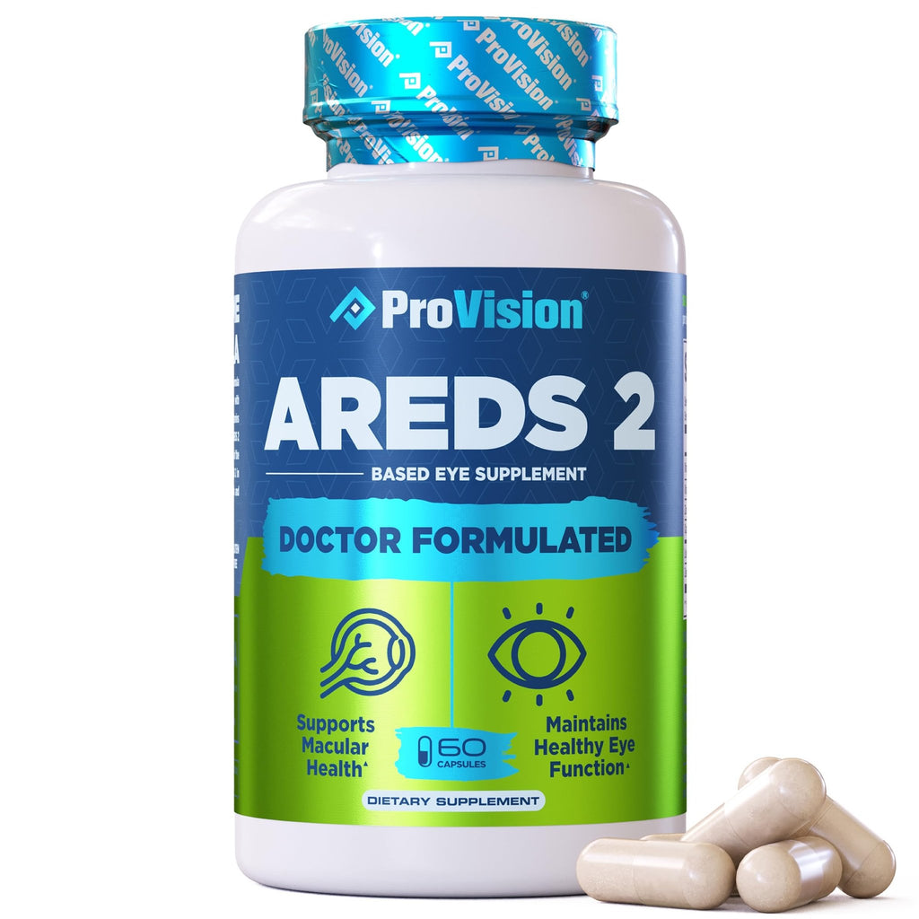 Provision AREDS 2 Eye Vitamins - Enhance Vision Supplements - Lutein Zeaxanthin Vision Complex - 60 Eye Supplement Capsules - TrustMedUSA
