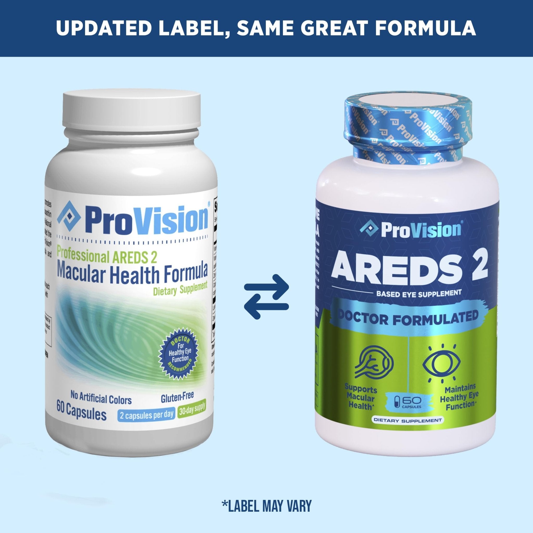 Provision AREDS 2 Eye Vitamins - Enhance Vision Supplements - Lutein Zeaxanthin Vision Complex - 60 Eye Supplement Capsules - TrustMedUSA