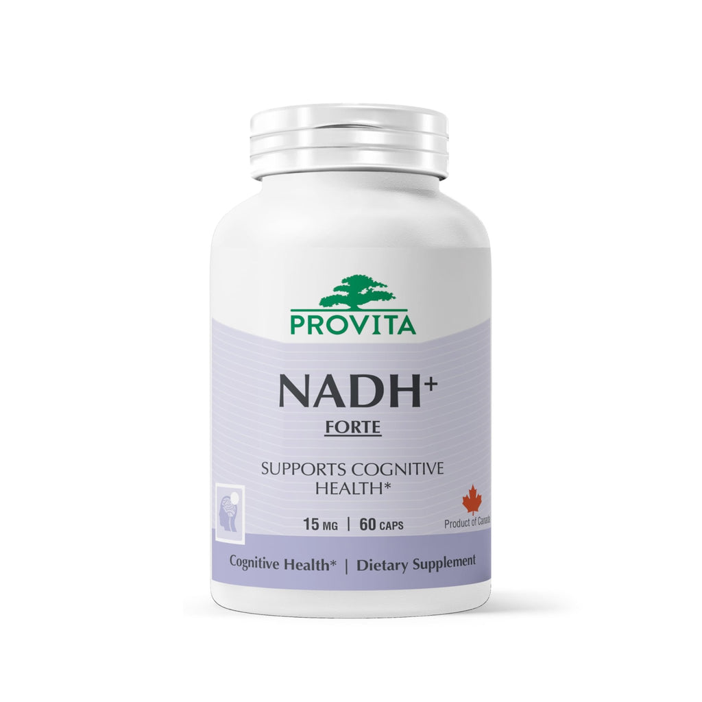 PROVITA NADH+ Forte | Cognitive Support Supplement with NADH, Coenzyme Q10 & Chlorophyll | Energy Support, Focus, Mental Clarity & Brain Health | Vegan Capsules | High Absorption Cellular Formula - TrustMedUSA