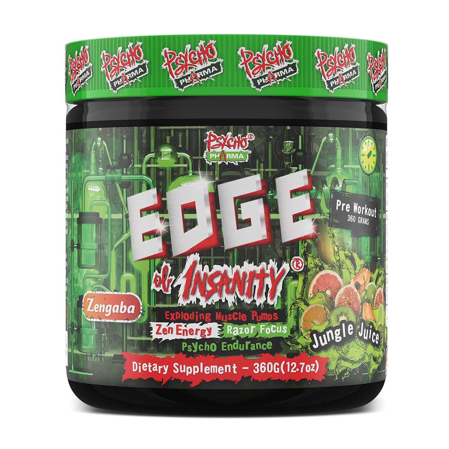 Psycho Pharma New Perfect Powders with Zengaba Energy Feel Good Focus 1 Strongest - TrustMedUSA