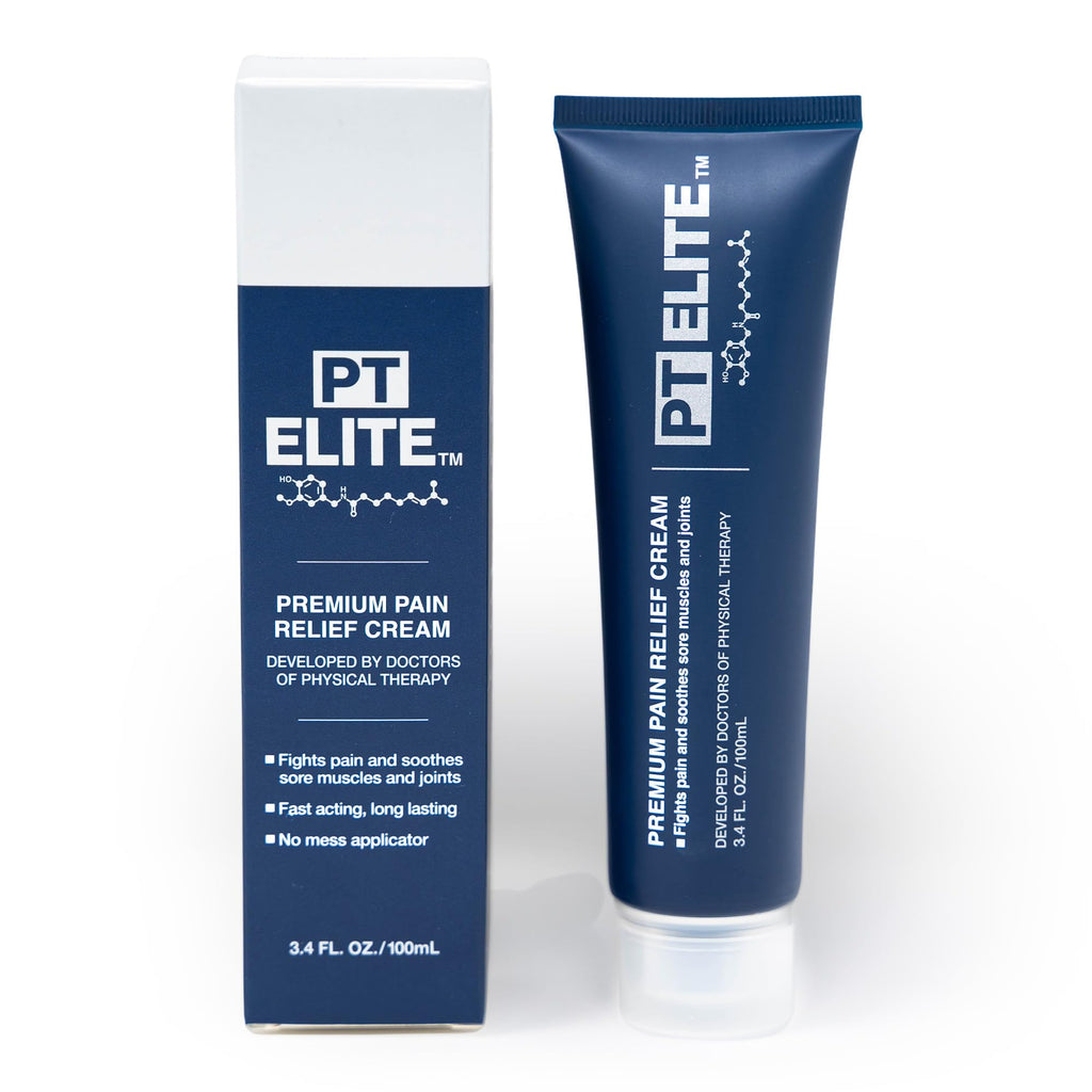 PT Elite Premium Pain Relief Cream, with Capsaicin, Menthol & Arnica, Arthritis, Knee, & Back Pain Relief, Soothes Sore Muscles & Joints, Reduces Stiffness, Non-Greasy, Topical Analgesic, 3.4 oz - TrustMedUSA