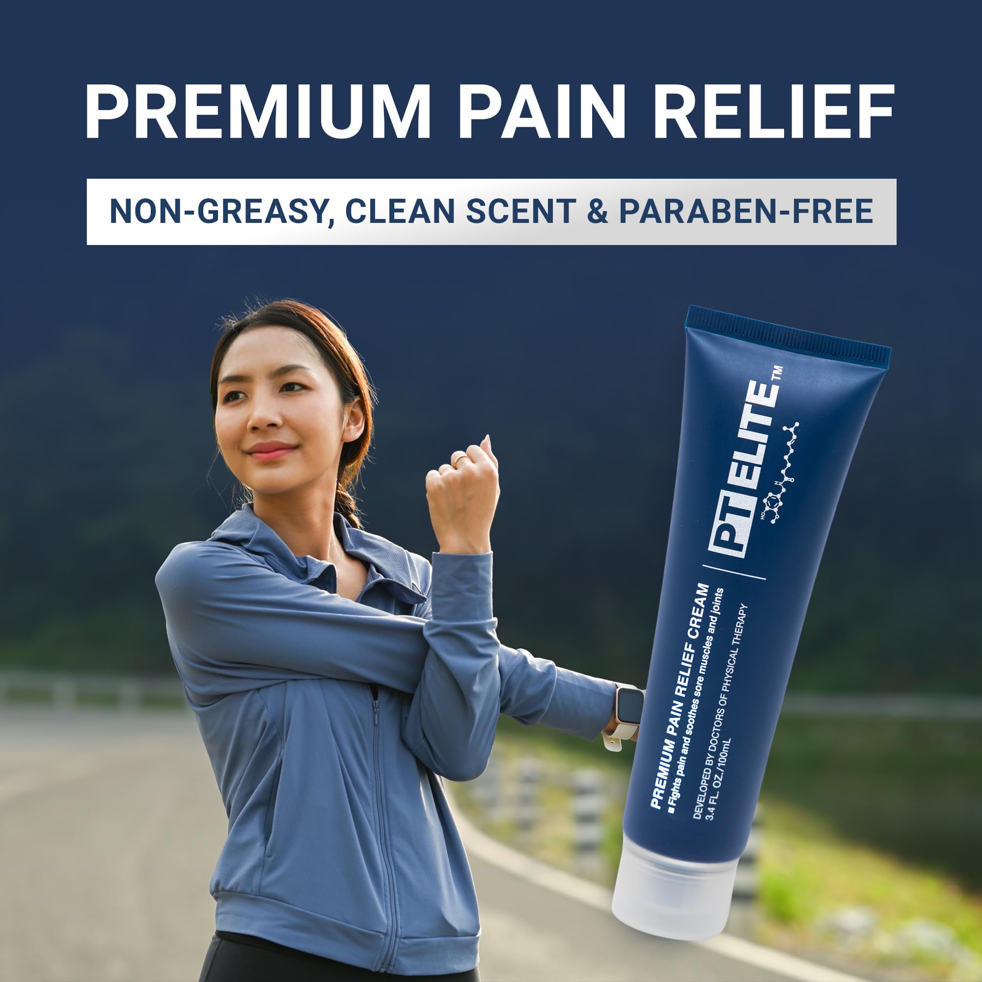 PT Elite Premium Pain Relief Cream, with Capsaicin, Menthol & Arnica, Arthritis, Knee, & Back Pain Relief, Soothes Sore Muscles & Joints, Reduces Stiffness, Non-Greasy, Topical Analgesic, 3.4 oz - TrustMedUSA