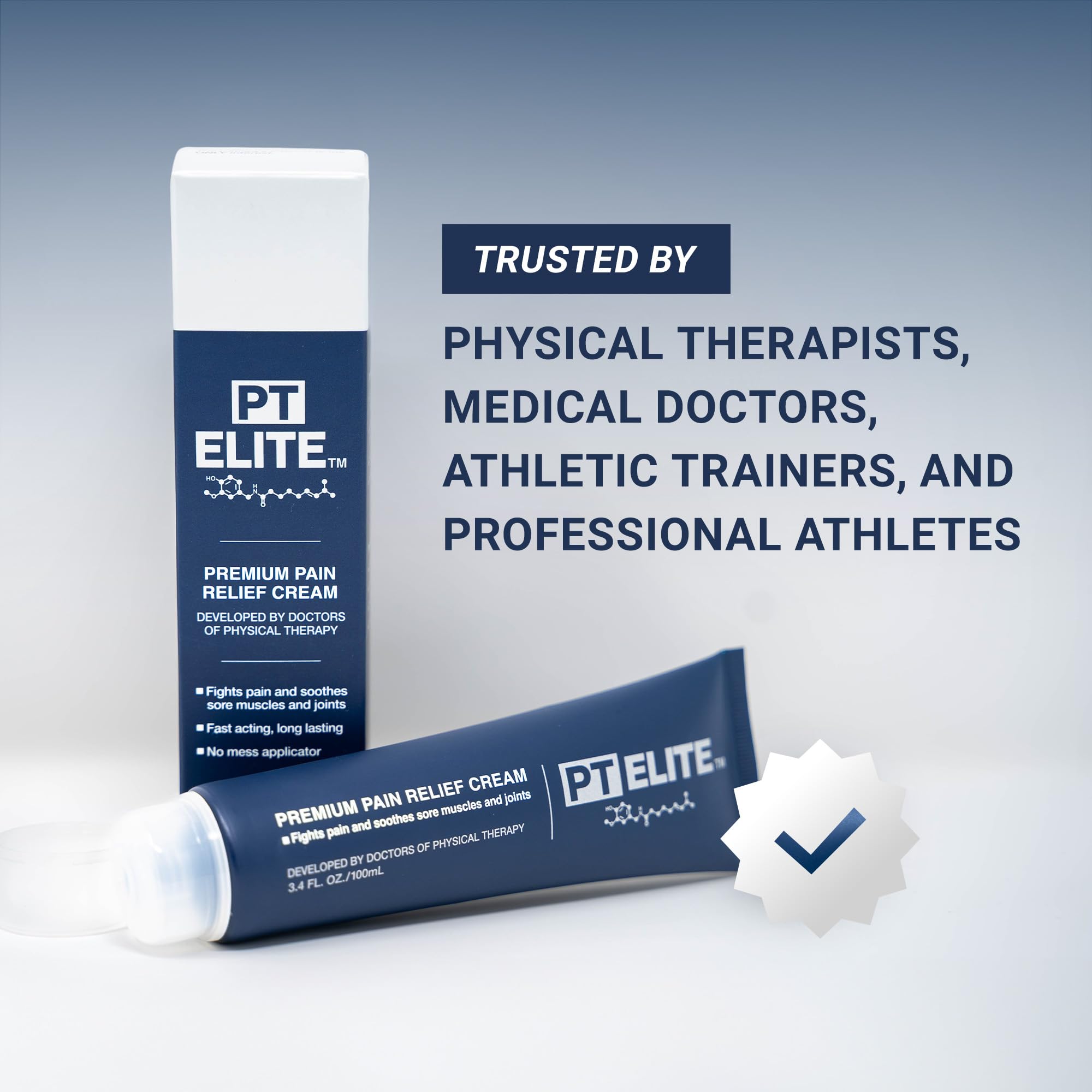PT Elite Premium Pain Relief Cream, with Capsaicin, Menthol & Arnica, Arthritis, Knee, & Back Pain Relief, Soothes Sore Muscles & Joints, Reduces Stiffness, Non-Greasy, Topical Analgesic, 3.4 oz - TrustMedUSA