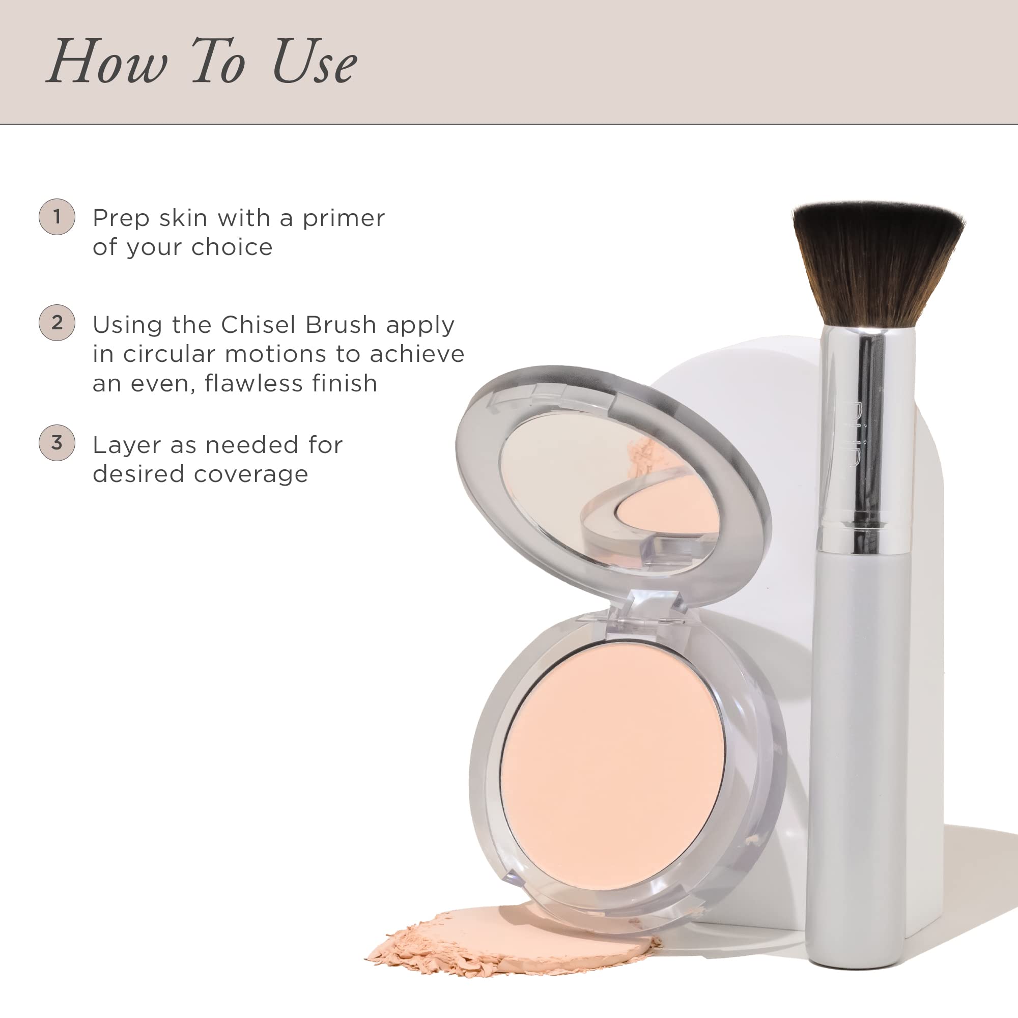PÜR MINERALS 4-in-1 Pressed Mineral Makeup Powder Foundation with SPF 15 - Concealer & Finishing Compact Pressed Powder for Face - Buildable Medium to Full Coverage Foundation Powder (Vanilla) - Maple Wellness Supplements