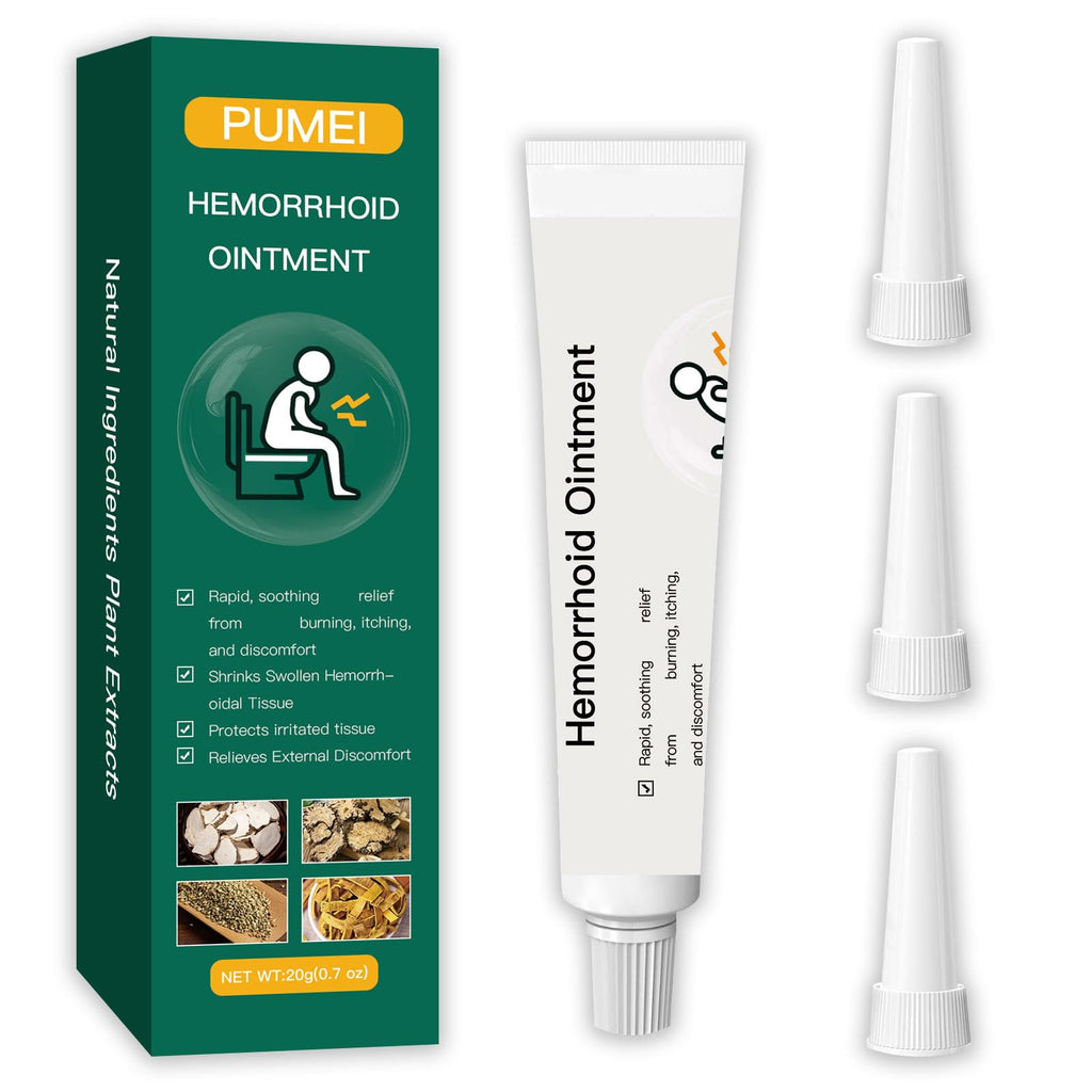 Pumei Hemorrhoid Cream,Herbal Hemorrhoid Ointment,Massage Hemorrhoids Ointment,for Men and Women Herbal Hemorrhoids Cream - TrustMedUSA