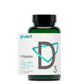 Puori Vitamin D3 Softgels, 2500 IU (62.5 mcg) - Fast Absorbing Vitamin D3 Supplements for Immune System Support, Bone Health & Density and Healthy Muscle Functions - Non-GMO & Gluten-Free - 120 Count - Maple Wellness Supplements