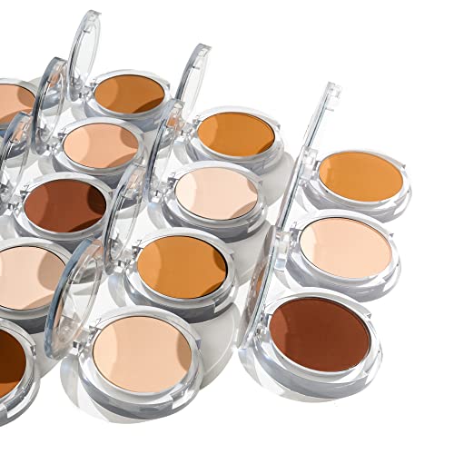 PUR Beauty 4-in-1 Pressed Mineral Makeup Powder Foundation with SPF 15 - Concealer & Finishing Compact Pressed Powder for Face - Buildable Medium to Full Coverage Foundation Powder (Blush Medium) - TrustMedUSA