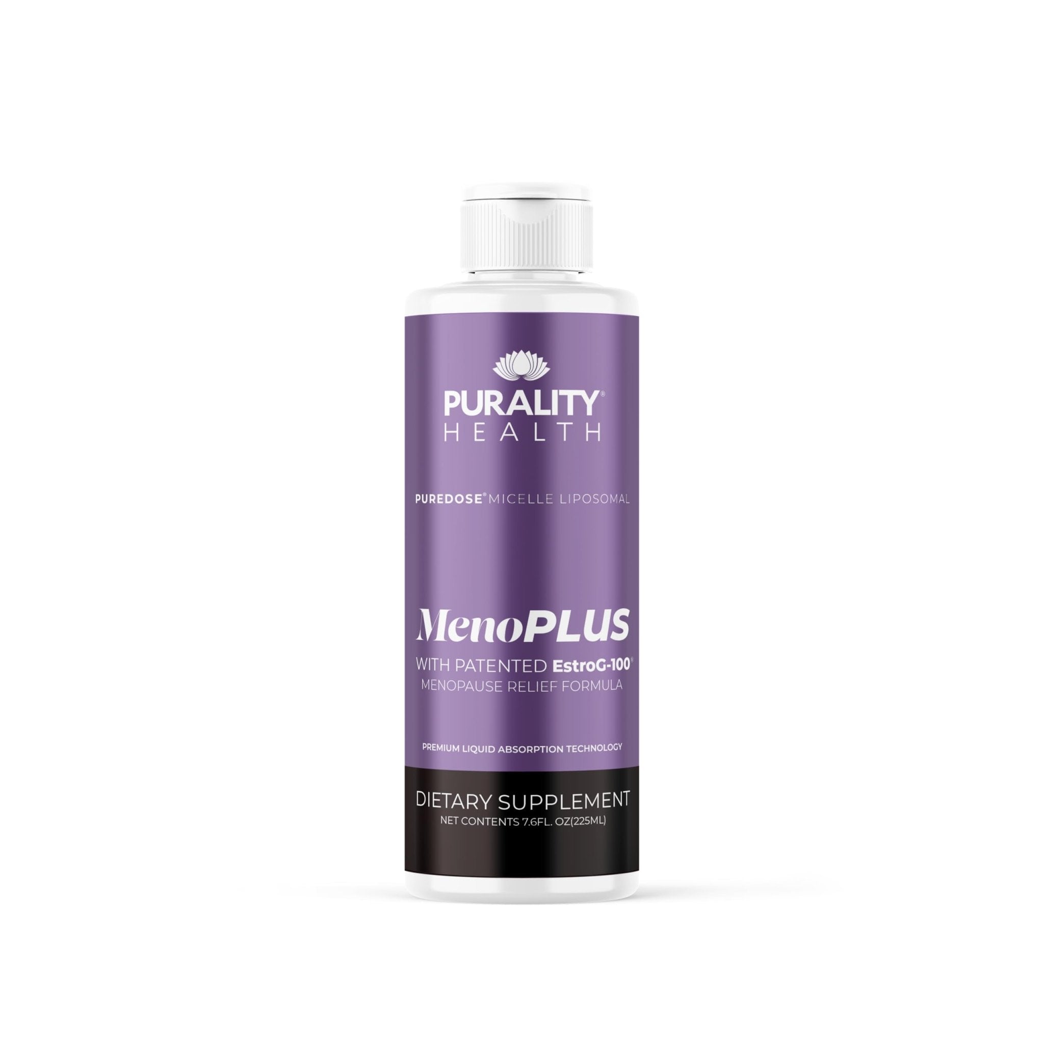PURALITY HEALTH MenoPLUS Liposomal Menopause Supplement for Women | EstroG-100®, Vitamins D3, B6, B12 & K2 | Iodine | Hormonal Balance & Mood Support - TrustMedUSA