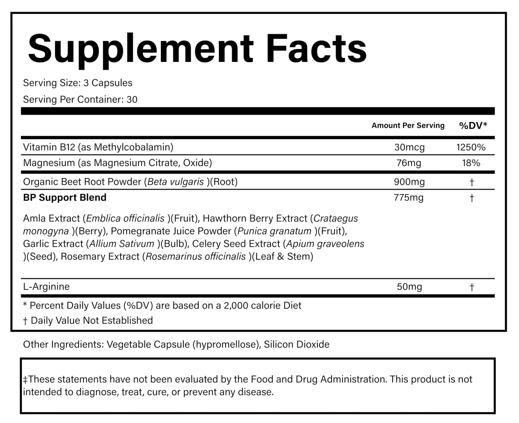 PURE® Beets+ Organic Beet Root Capsules - 900mg - 90 Count, 30 Servings - Blood Pressure & Circulation Support Supplement - with L-Arginine, Hawthorn Berry & B12 - Cardiovascular Health - Made in USA - TrustMedUSA