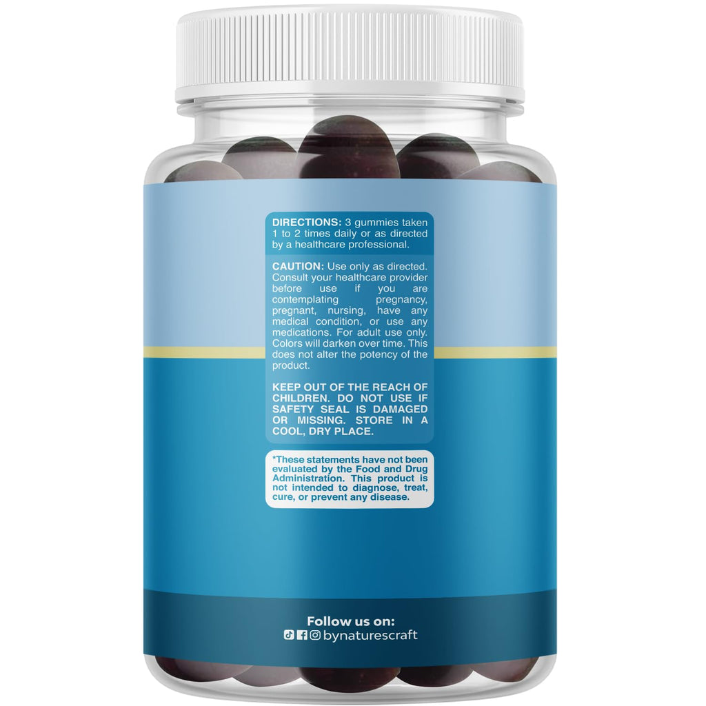 Pure Calm and Relaxing Magnesium Supplement - Magnesium for Stress Support & Rest Ease for Adults - High Absorption Mg Citrate Gummies with L Theanine & Ashwagandha for Muscle Cramps - 90 Count - TrustMedUSA