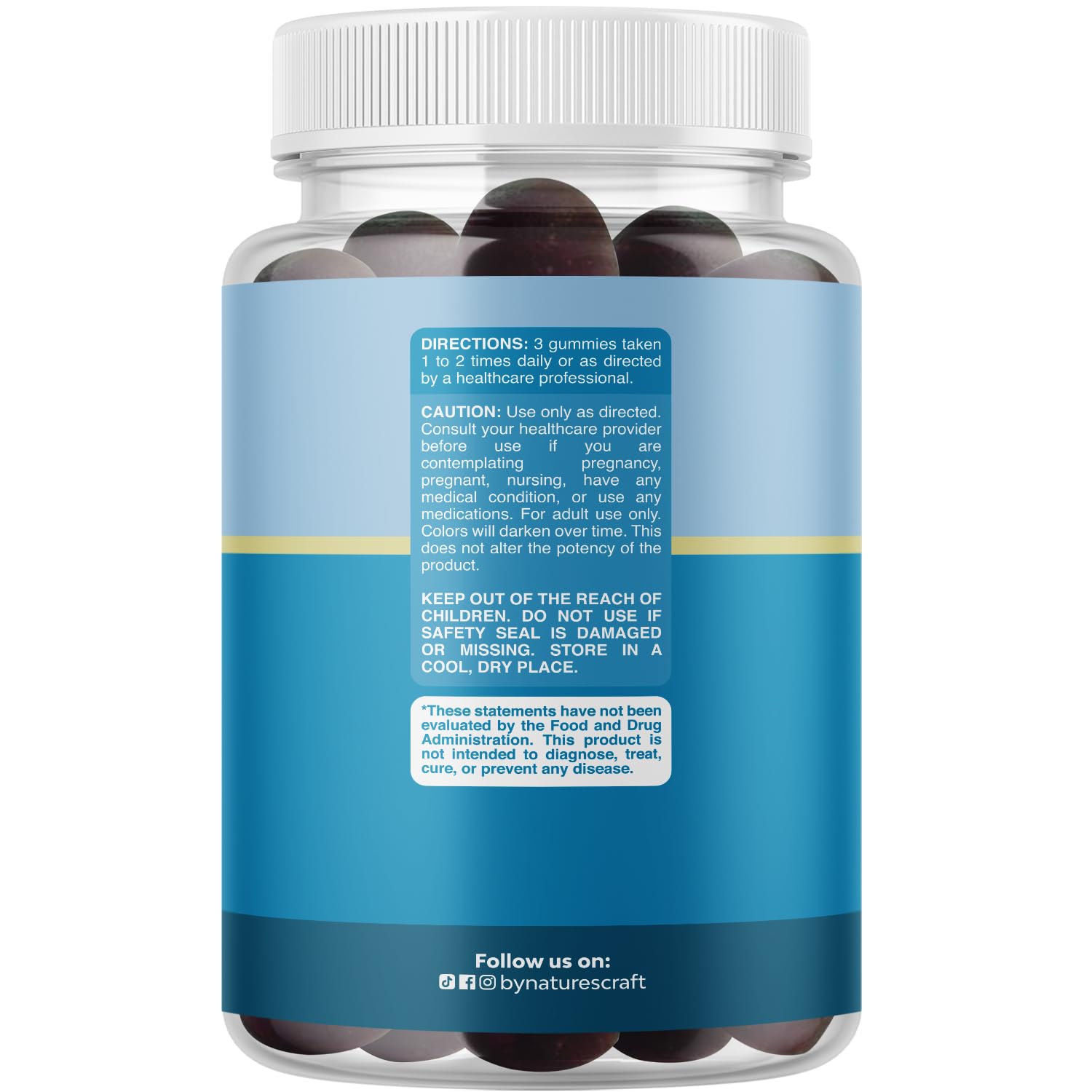 Pure Calm and Relaxing Magnesium Supplement - Magnesium for Stress Support & Rest Ease for Adults - High Absorption Mg Citrate Gummies with L Theanine & Ashwagandha for Muscle Cramps - 90 Count - TrustMedUSA