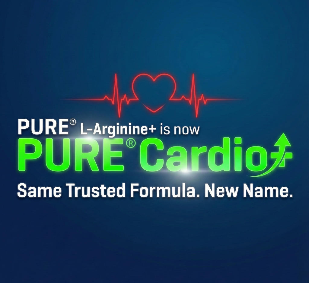 PURE® Cardio+ Nitric Oxide Heart & Circulation Support - 5000mg L-Arginine & 1000mg L-Citrulline - Lemon Lime, 30 Servings Powder, 375 Grams - CoQ10 Beet Root - High Potency Cardiovascular Formula - TrustMedUSA