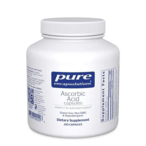 Pure Encapsulations Ascorbic Acid Capsules | Vitamin C Supplement - TrustMedUSA