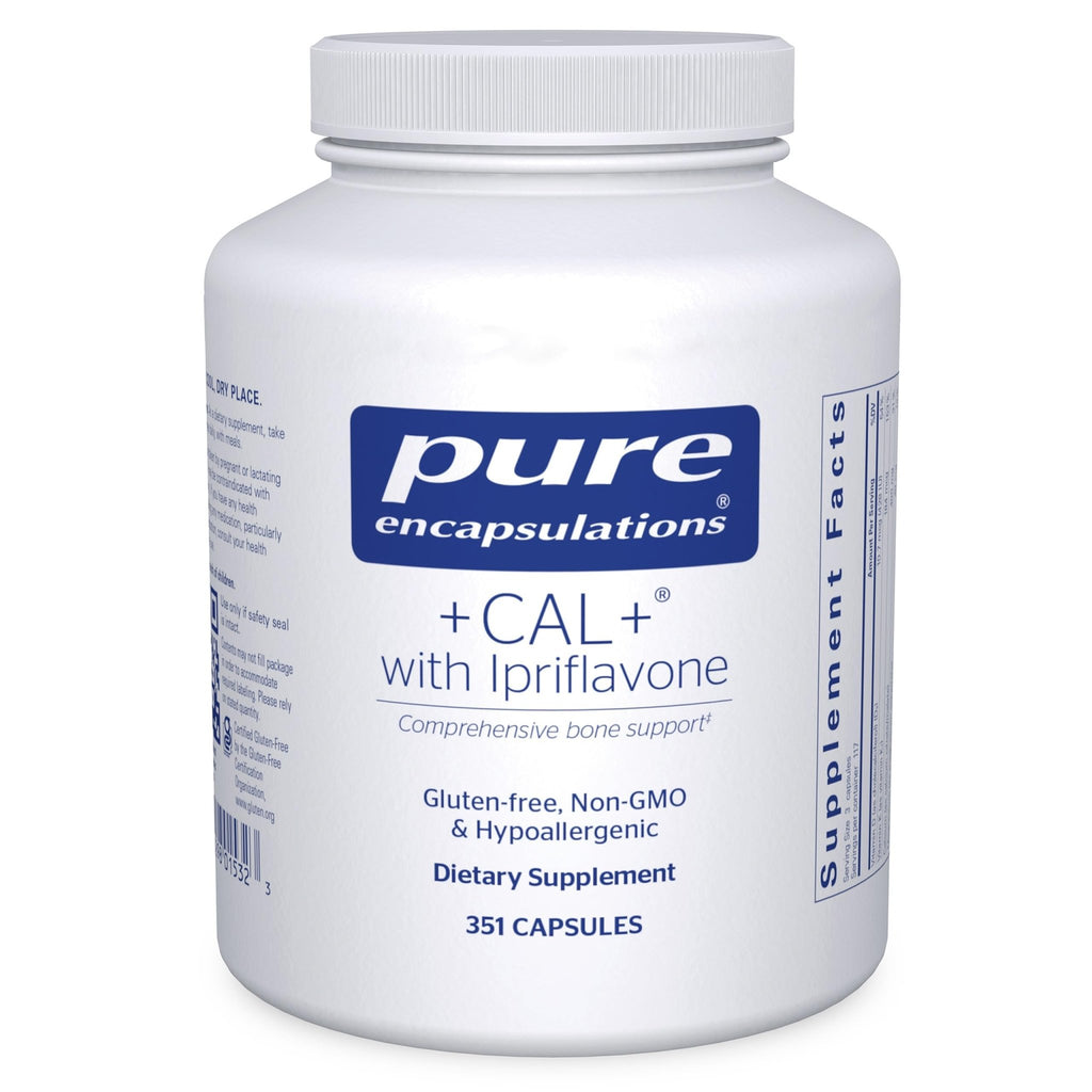 Pure Encapsulations +Cal+ with Ipriflavon | Mineral, Vitamin, and Herbal Supplement to Promote Skeletal Strength | 351 Capsules - TrustMedUSA