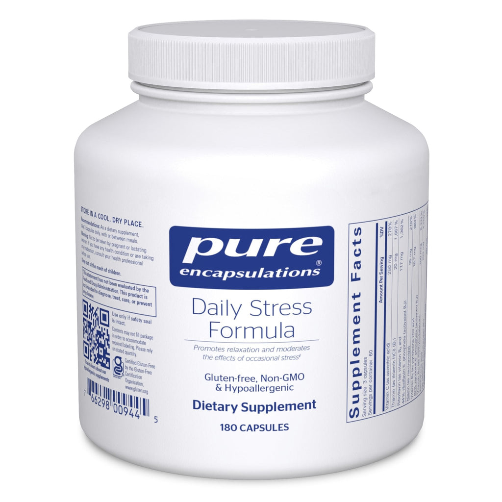 Pure Encapsulations Daily Stress Formula | Promotes Relaxation and Moderates the Effects of Occasional Stress*| 180 Capsules - TrustMedUSA